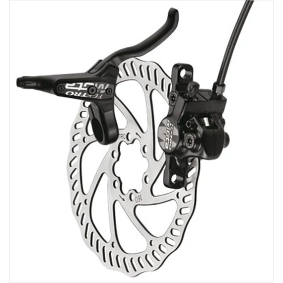 Tárcsafék TEKTRO MOTA első fekete 160 mm rotor kerékpáros