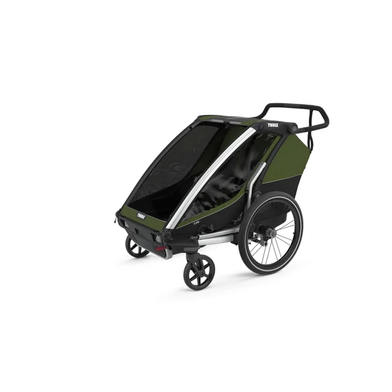 Utánfutó THULE CHARIOT CAB 2 citruszöld kerékpáros