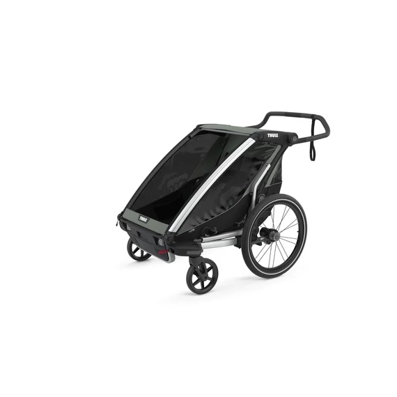 Utánfutó THULE CHARIOT LITE 2 faszén szürke kerékpáros