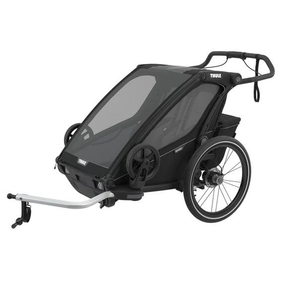 Utánfutó THULE CHARIOT SPORT 2 fekete kerékpáros