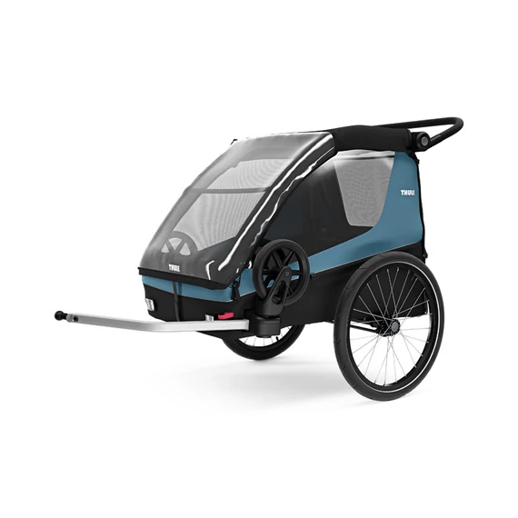 Utánfutó THULE COURIER kék/fekete kerékpáros