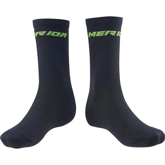 Zokni MERIDA RACE fekete/zöld M (40-42) (24cm) - 19201336 kerékpáros