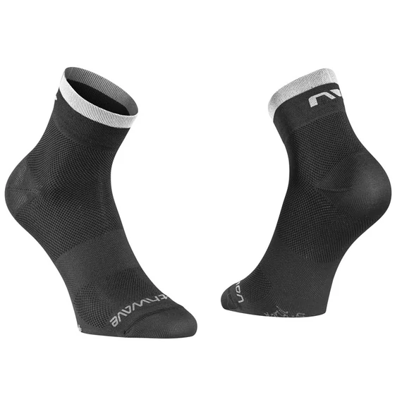 Zokni NORTHWAVE ORIGIN XS FEKETE/FEHÉR kerékpáros