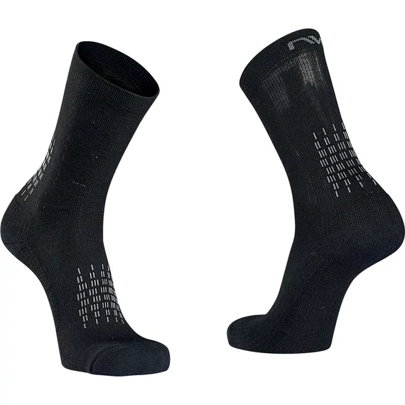 Zokni NORTHWAVE téli FAST M (40--43) fekete/szürke kerékpáros