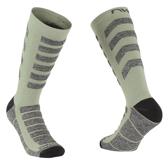 Zokni NORTHWAVE téli HUSKY CERAMIC M (40-43) zöld MINTA kerékpáros