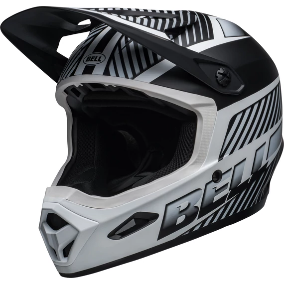 Bell Transfer fullface kerékpáros sisak [Matt fekete / fehér, 55-59 cm (M)]