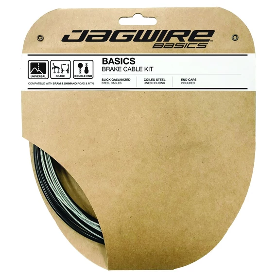 Jagwire Basics Sram/Shimano Road/MTB fék bowdenszett [fekete] kerékpáros