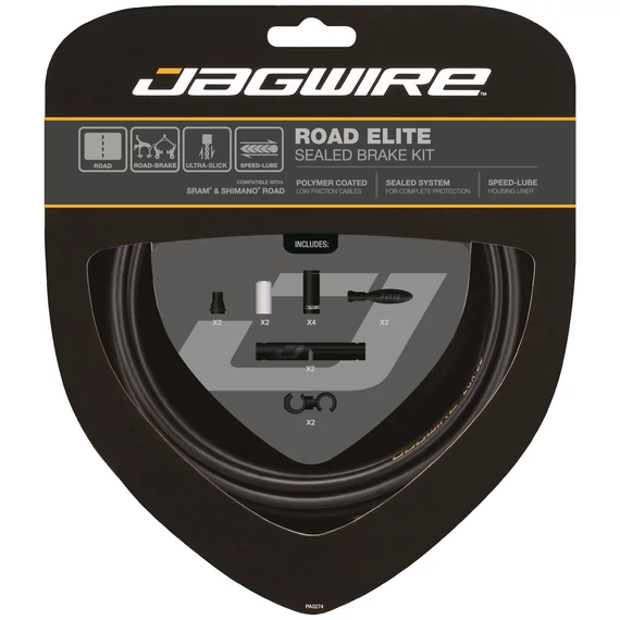 Jagwire Road Elite tömített fék bowdenszett [fekete] kerékpáros
