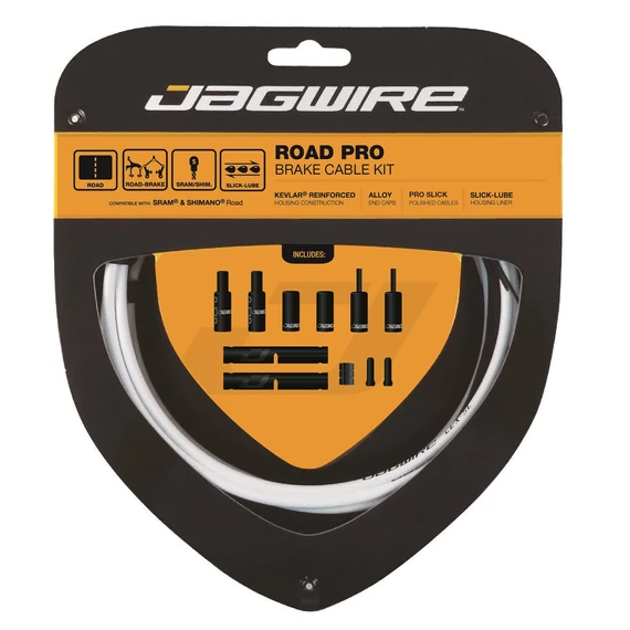 Jagwire Road Pro fék bowdenszett [fehér] kerékpáros