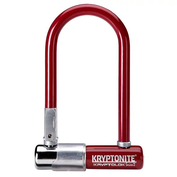 Kryptonite Kryptolok-2 Mini-7 kulcsos U-lakat [bordó] kerékpáros