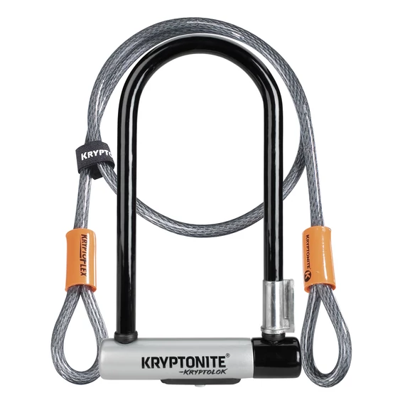 Kryptonite Kryptolok STD kulcsos U-lakat + hurokkábel kerékpáros