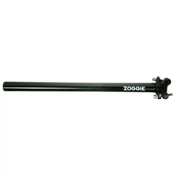 Zoggie kétcsavaros nyeregcső [fekete, 25.0 mm, 400 mm] kerékpáros