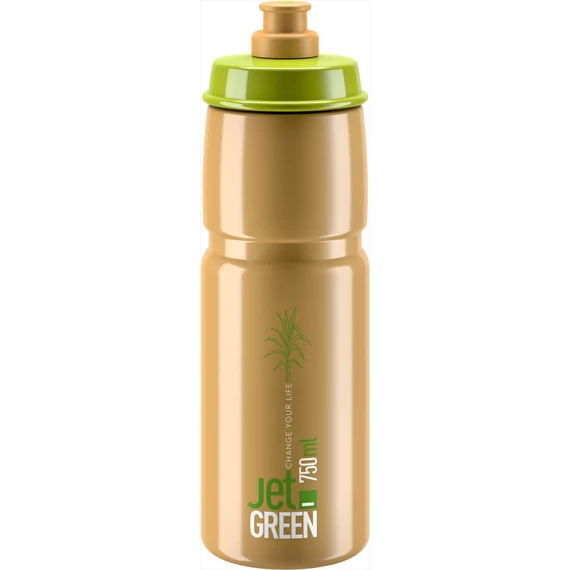 Elite kulacs jet green zöld/barna/fehér logó 750ml 78g kerékpáros