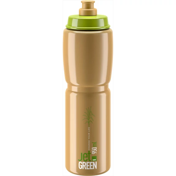 Elite kulacs jet green zöld/barna/fehér logó 950ml 99g kerékpáros