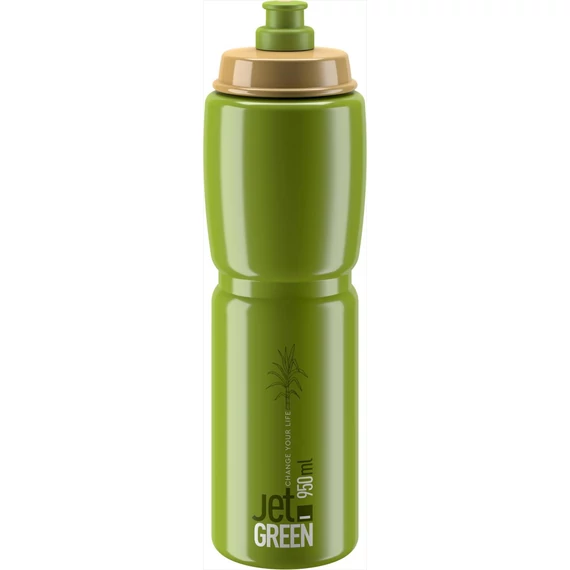 Elite kulacs jet green zöld/fehér logó 950ml 99g kerékpáros