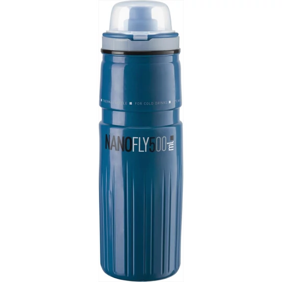 Elite kulacs nanofly plus thermo kék 4 órás 500ml 110g kerékpáros