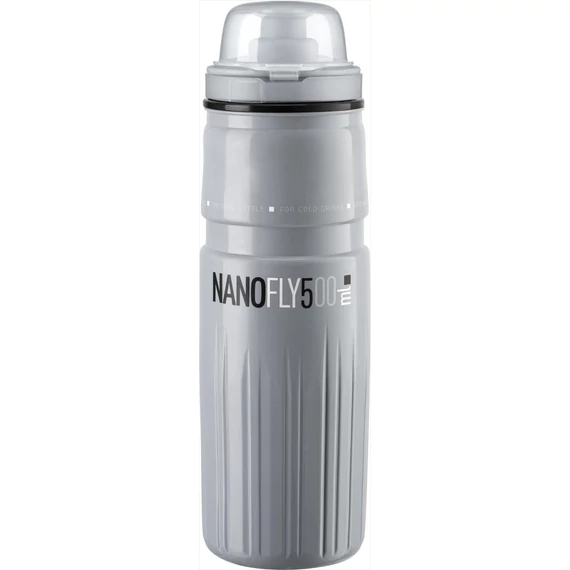 Elite kulacs nanofly plus thermo szürke 4 órás 500ml 110g kerékpáros