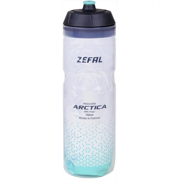 Zefal kulacs thermo arctica 75 - 750ml 2.5h ezüst/zöld 135g kerékpáros