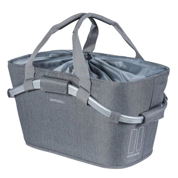 Basil hátsó kosár 2day Carry All Rear Basket, MIK adapterrel, szürke kerékpáros