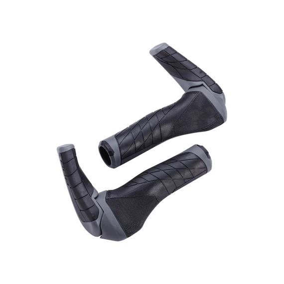 BBB Cycling kerékpáros markolat BHG-87 ErgoStyleSet, 133mm, tenyértámaszos, csavaros, kormányszarvval, fekete/szürke