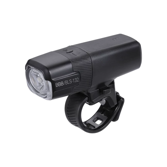 BBB Cycling kerékpáros első lámpa BLS-132 Strike, 1000 lumen, 6 mód, micro USB tölthető 2600 mAh akku, bilincses felfogatással, fekete