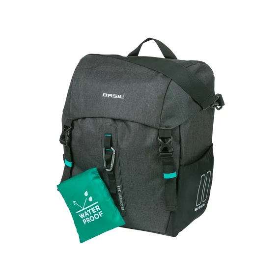 Basil egyoldalas táska Discovery 365D Single Bag L, Hook ON, szürke kerékpáros