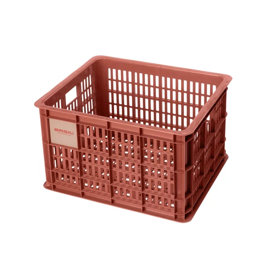 Basil láda Crate M, vörös kerékpáros