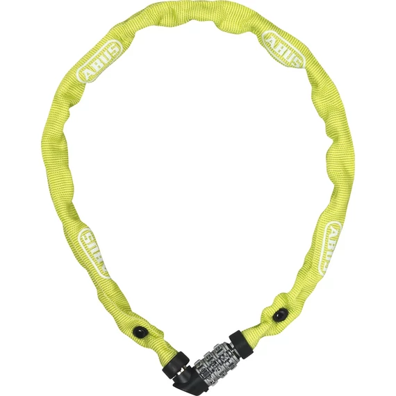 ABUS láncos lakat számzárral Web 1200/60, lime kerékpáros