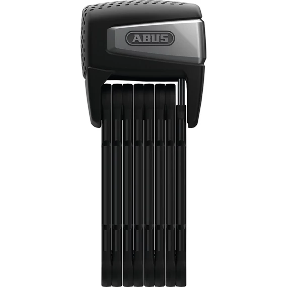 ABUS hajtogatható lakat riasztóval BORDO SmartX Alarm 6500A/110, kulcs nélküli rendszer, SH tartóval, távirányítóval, fekete kerékpáros