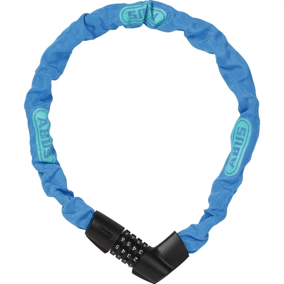 ABUS láncos lakat számzárral Tresor 1385/75, neon kék (6mm) kerékpáros