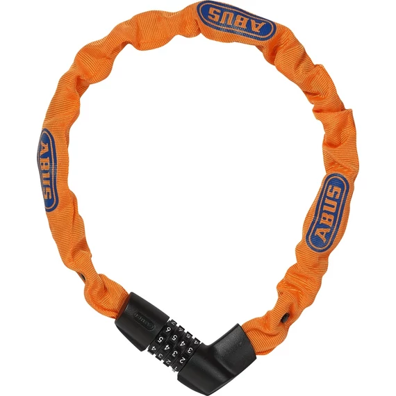 ABUS láncos lakat számzárral Tresor 1385/75, neon narancs (6mm) kerékpáros