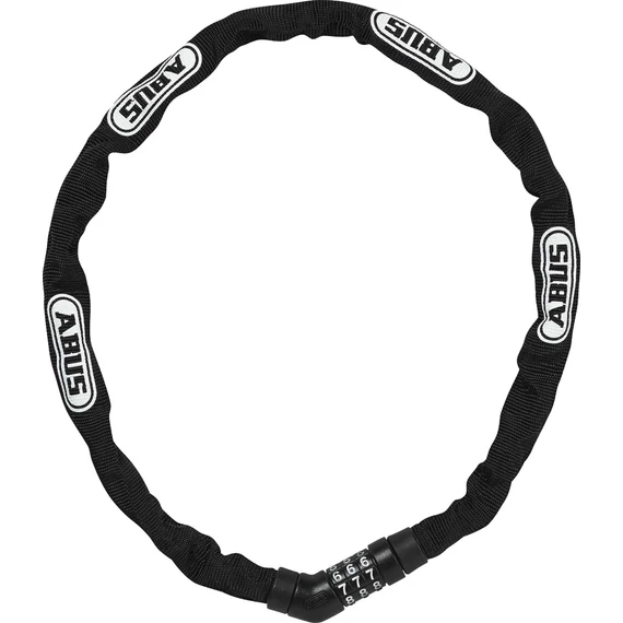 ABUS láncos lakat számzárral Steel-O-Chain 4804C/75, fekete kerékpáros