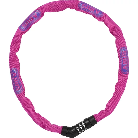 ABUS láncos lakat számzárral Steel-O-Chain 4804C/75, pink kerékpáros