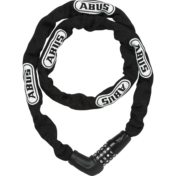 ABUS láncos lakat számzárral Steel-O-Chain 5805C/110, fekete kerékpáros