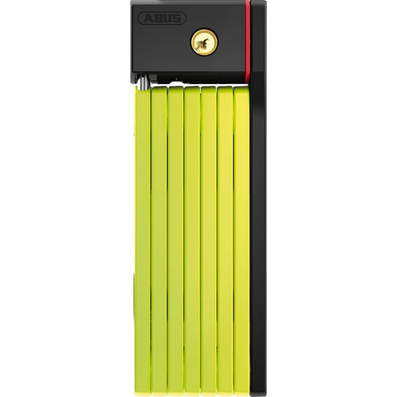 ABUS hajtogatható lakat uGrip BORDO Big 5700/100, SH tartóval, lime kerékpáros