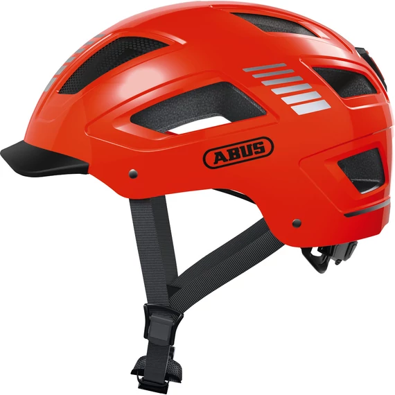 ABUS kerékpáros városi sisak Hyban 2.0, ABS, signal orange, L (56-61 cm)