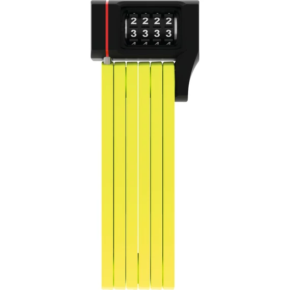 ABUS hajtogatható lakat számzárral uGrip BORDO 5700C/80, SH tartóval, lime kerékpáros