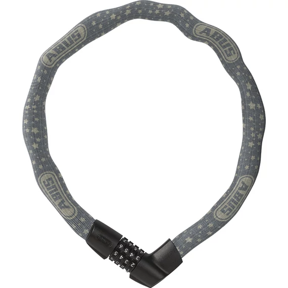 ABUS láncos lakat számzárral Tresor 1385/75, grey star (6mm) kerékpáros