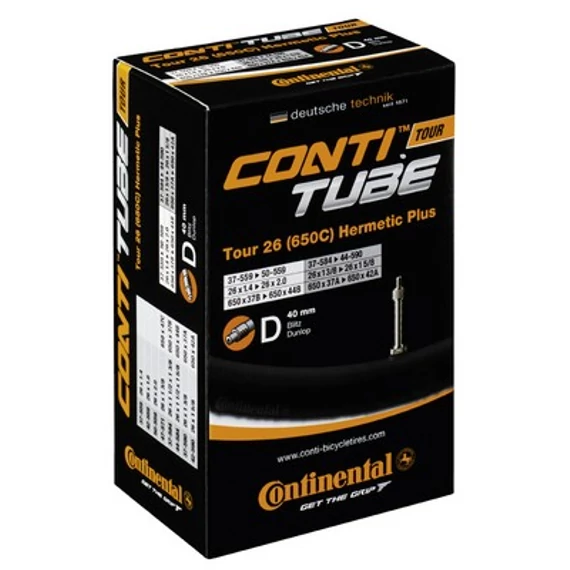 Continental kerékpáros belső gumi 32/47-622/642 Tour 28 Hermetic Plus S42 dobozos 