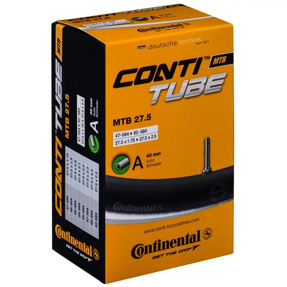 Continental kerékpáros belső gumi 47/62-584 MTB 27,5 A40 dobozos (Min. rendelési egység: 10 db)