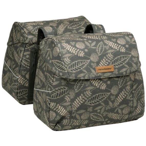 NewLooxs kerékpáros táska joli dupla forest szürke 37l 38x18x30cm(x2)