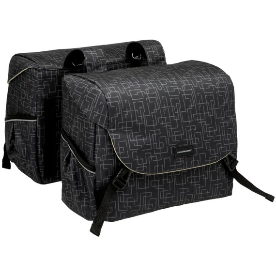 NewLooxs kerékpáros táska mondi joy dupla ivy fekete 38l 37x26x32cm(x2)