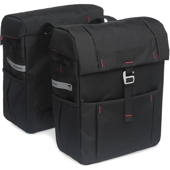 NewLooxs kerékpáros táska vigo dupla vigo fekete 37l 31x40x15cm(x2)