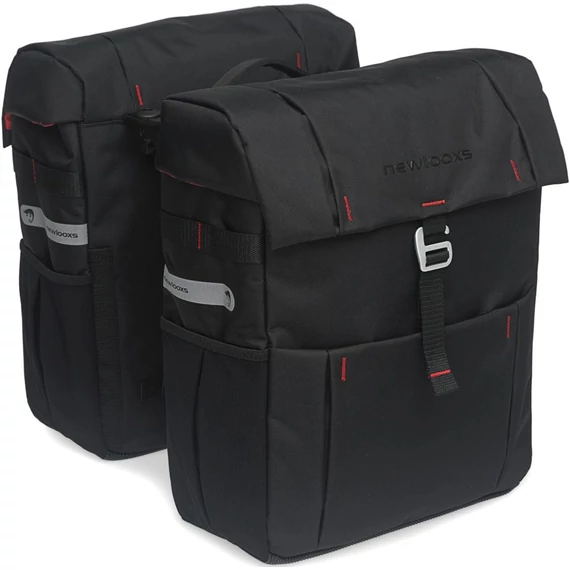 NewLooxs kerékpáros táska vigo dupla rt vigo fekete 37l 31x40x15cm(x2)