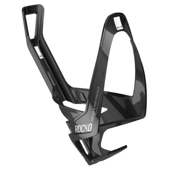 Elite kulacstartó rocko carbon fehér/fehér logó fényes 27g kerékpáros