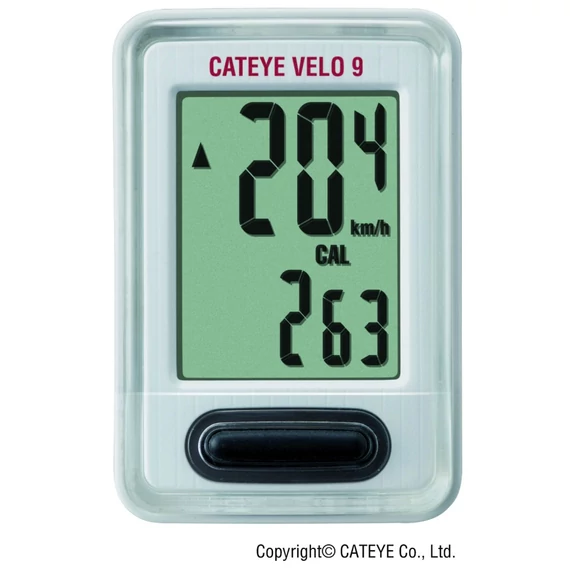 Cateye computer velo 9 ccvl820 9funk fehér kerékpáros