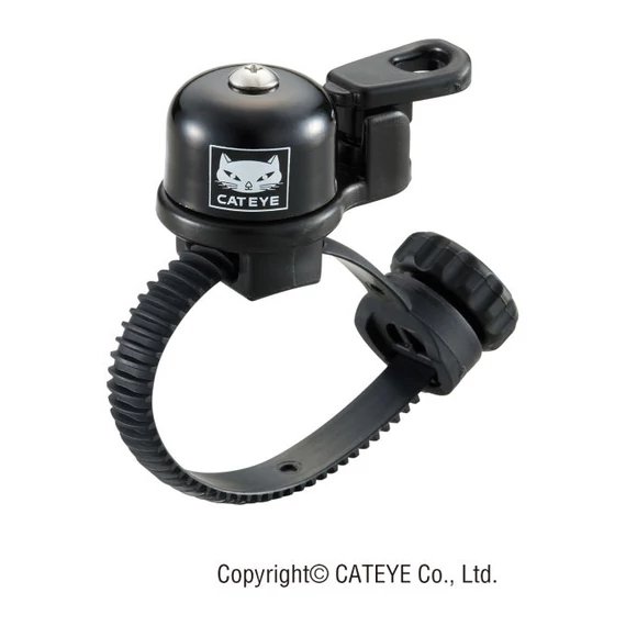 Cateye csengő flex-tight bell oh-2400 pici külső mech fekete kerékpáros