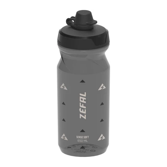 Zefal kulacs sense no-mud 65 - 650ml menetes fekete áttetsző kupakkal kerékpáros