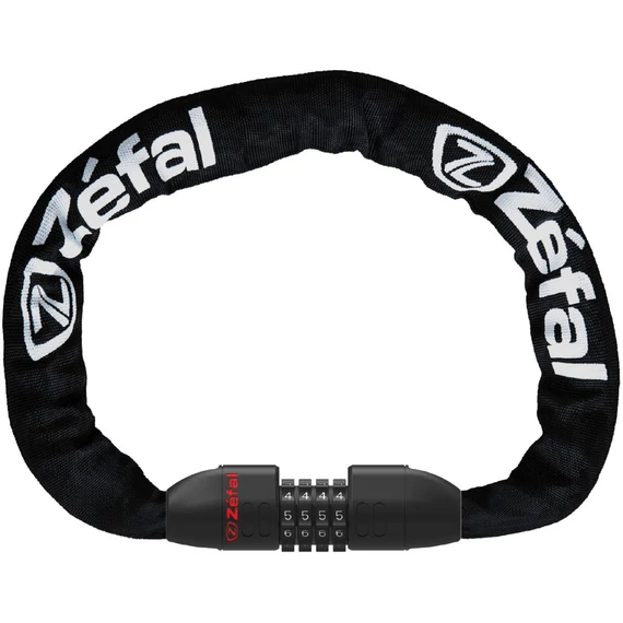 Zefal lakat k-traz m12 láncos 8x800mm számos nylon bevonattal fekete kerékpáros