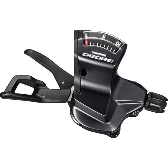 Shimano váltókar jobb deore 10-es rapidfire fekete bilincses +bowden kerékpáros